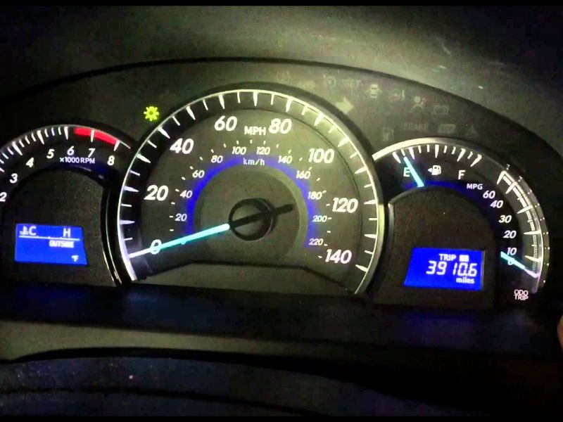 2007 toyota Camry Tire Pressure Light Reset