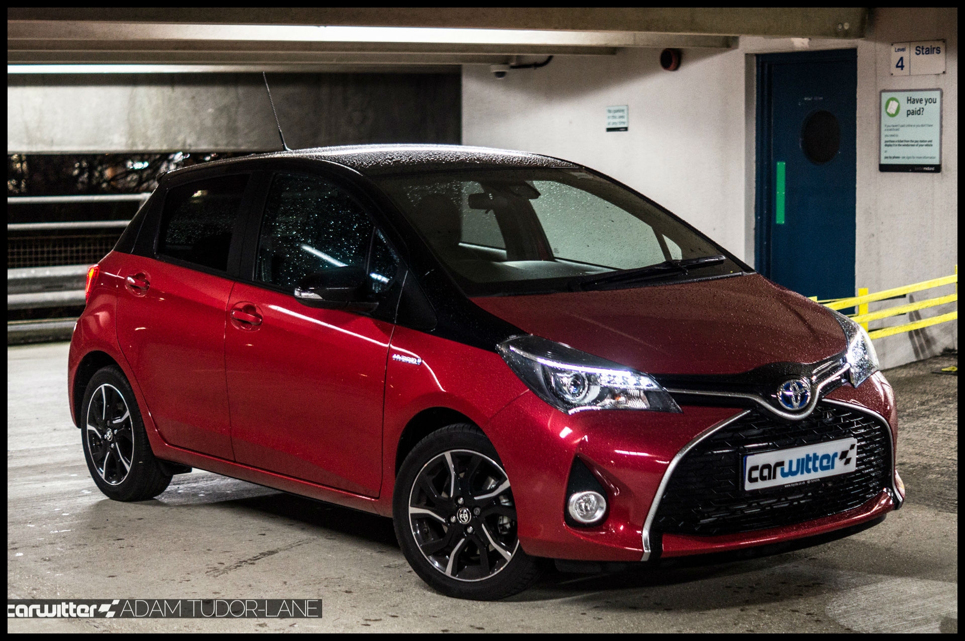 2016 Toyota Yaris Hybrid Review Front Angle Close carwitter