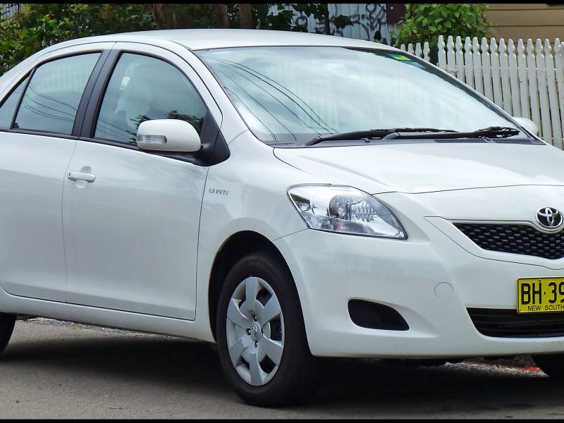 2008 toyota Yaris Sedan Gas Mileage