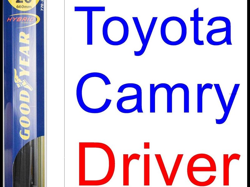 2012 toyota Camry Wiper Blade Size