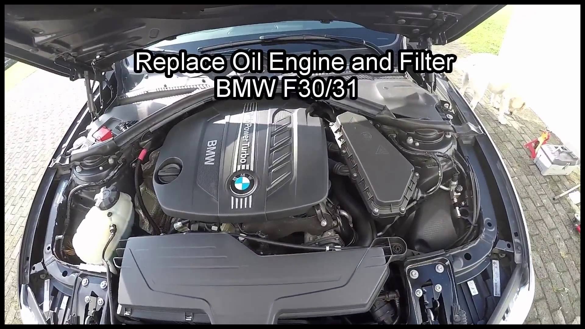 BMW 320 Oil Engine and Oil Filter F30 F31 Replacement