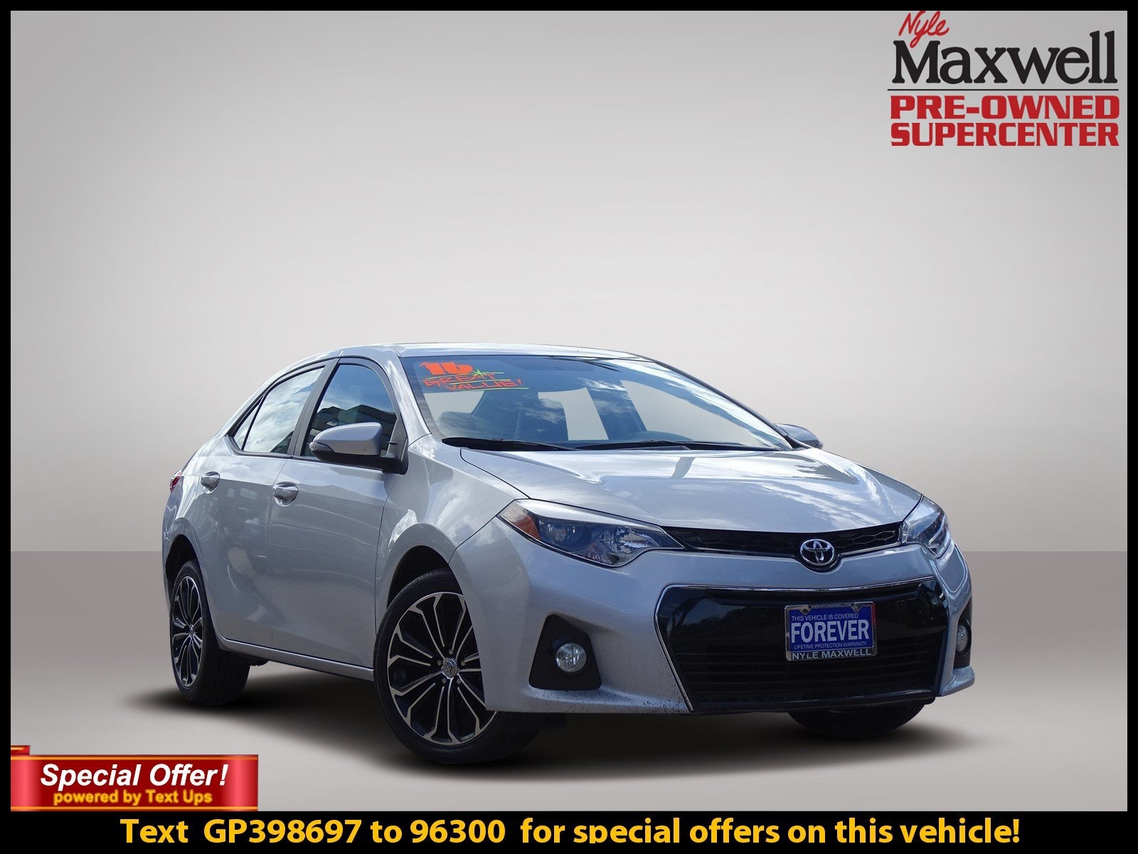 Pre Owned 2016 Toyota Corolla S