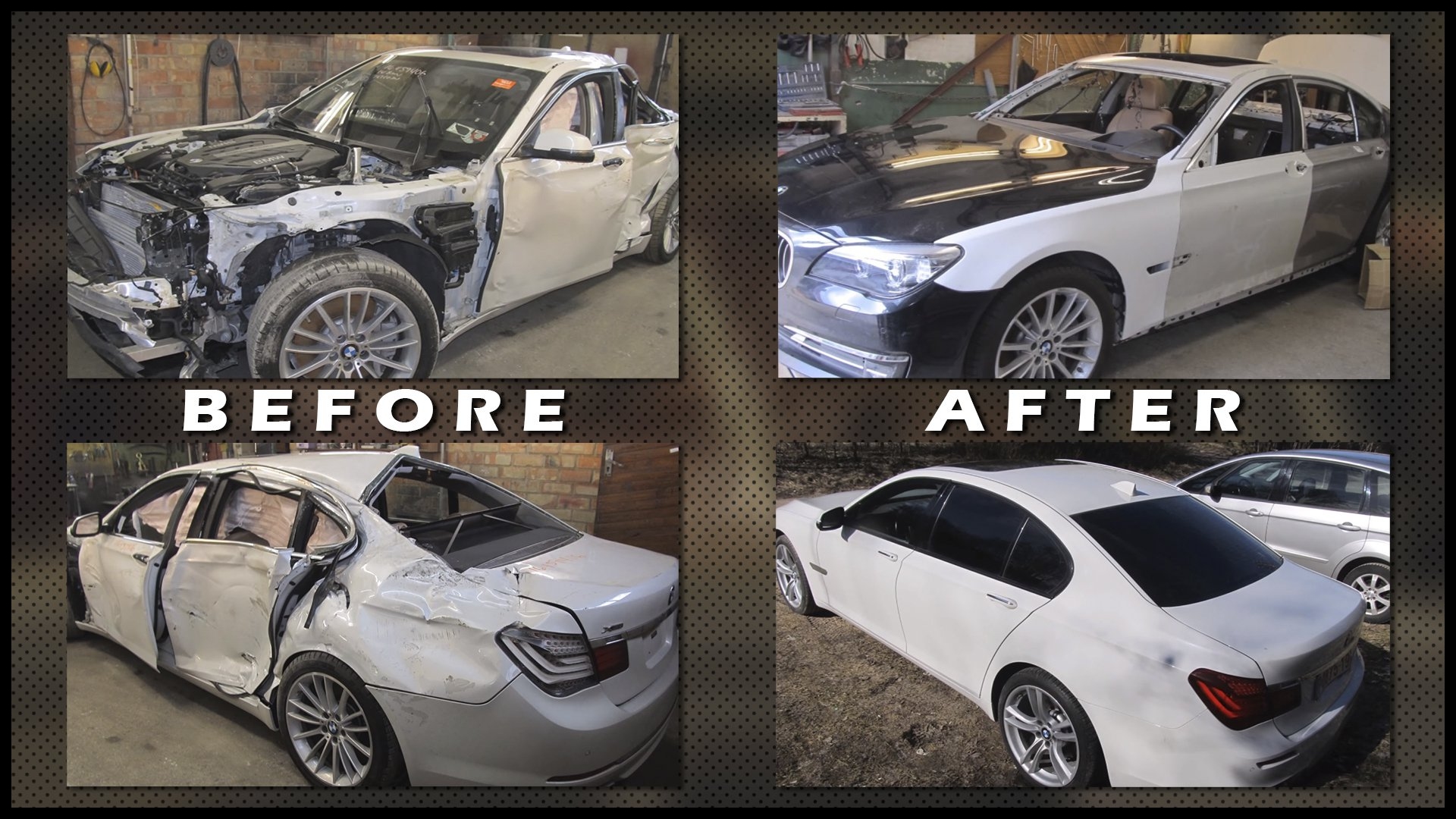 Watch This Russian Body Shop pletely Repair a Totaled BMW 7 Series The Drive