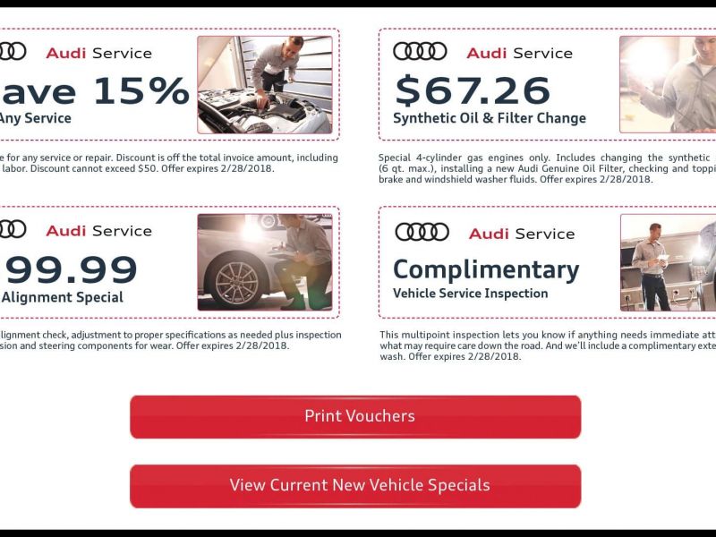 Audi Service Coupons