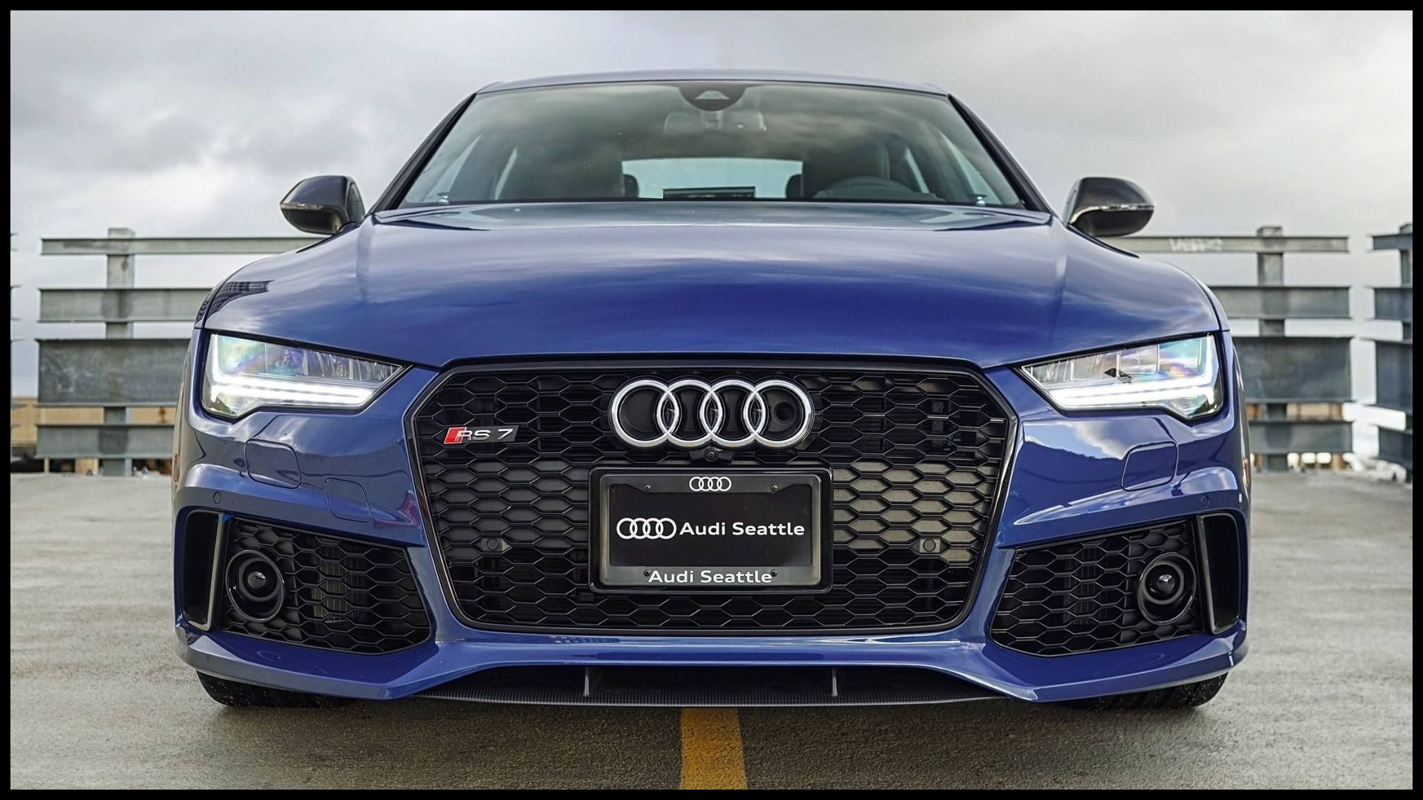 Ascari Blue RS7 Performance all up in your grille