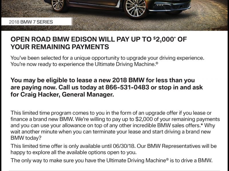 Open Road Bmw Edison Service