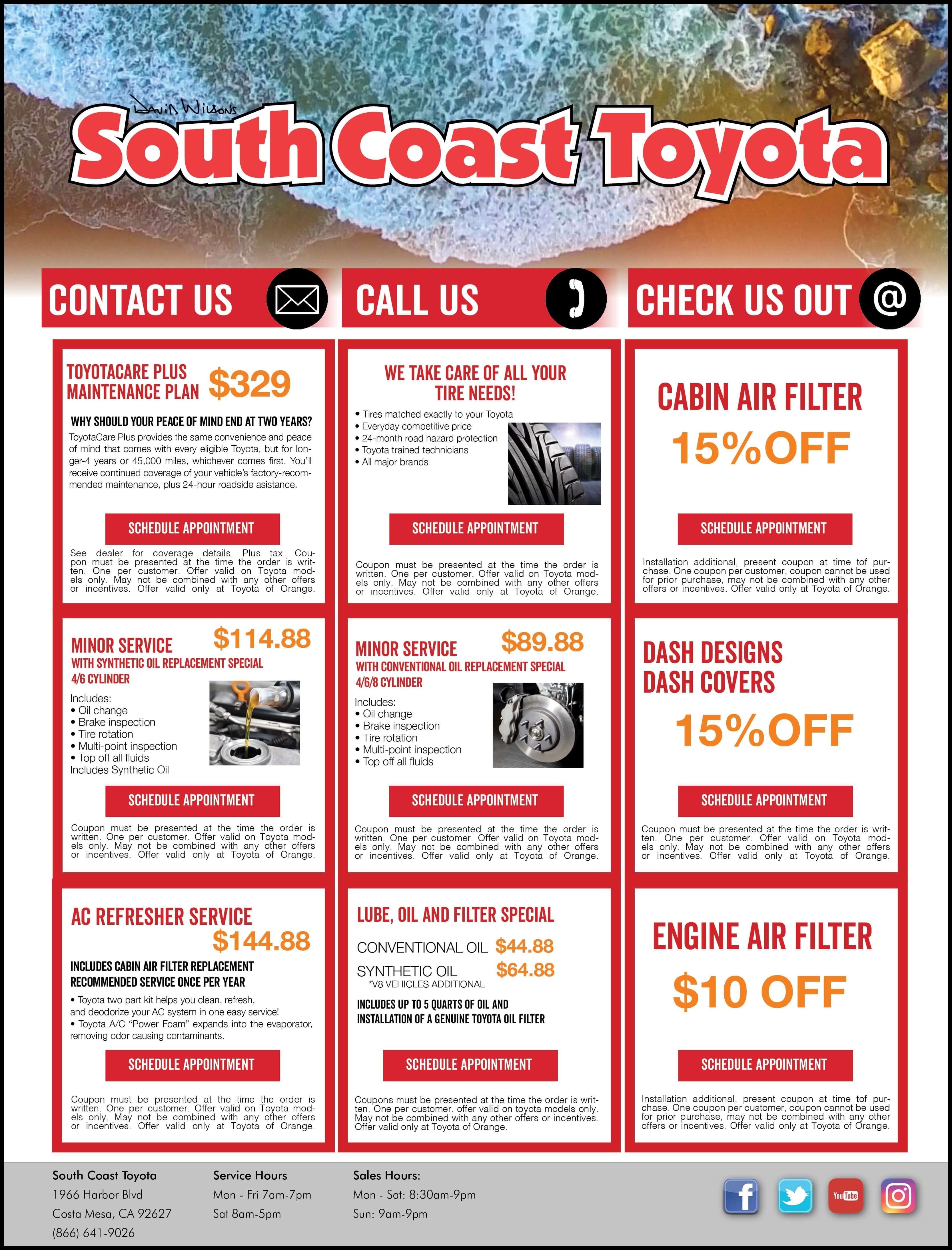Toyota Service Coupons