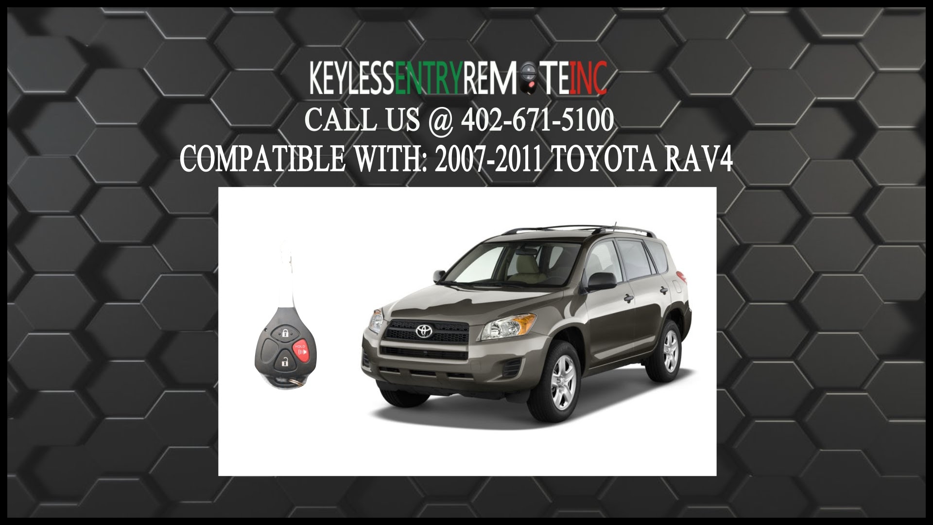 How To Replace Toyota Rav4 Key Fob Battery 2007 2008 2009 2010 2011