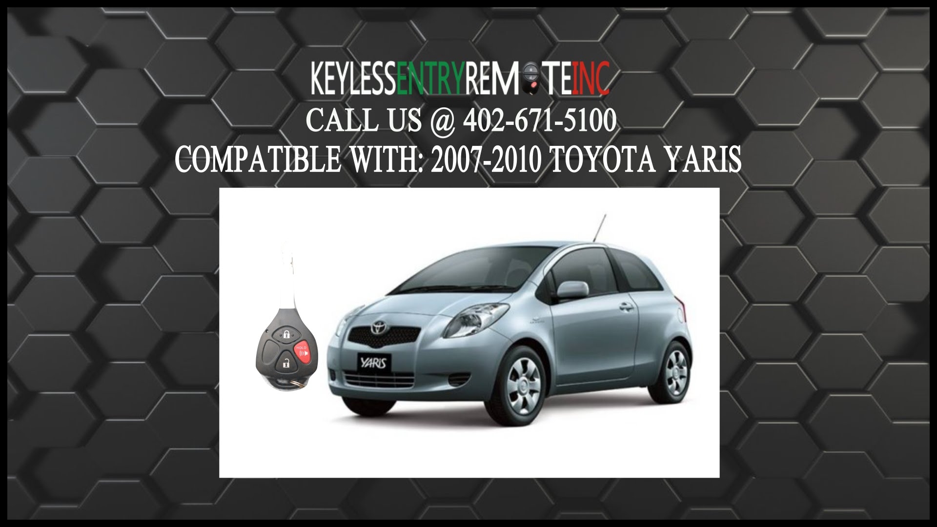 How To Replace Toyota Yaris Key Fob Battery 2007 2008 2009 2010